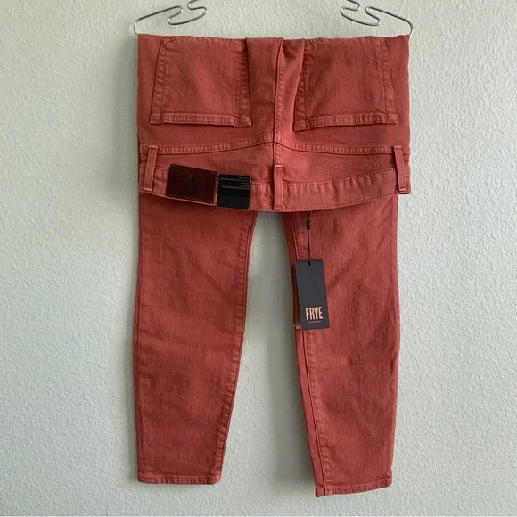 FRYE NWT veronica cropped skinny jeans size 28 mid-rise cotton blend new denim